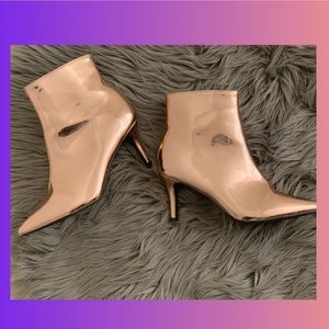 Rose Gold Shiny Booties 🤩